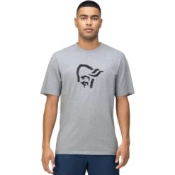 Norrona /29 Cotton Material Viking T-Shirt Heren - Grey Melange
