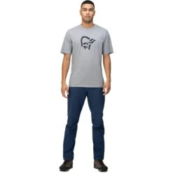 Norrona /29 Cotton Material Viking T-Shirt Heren - Grey Melange -Norrona norrona 29 cotton material viking t shirt men grey melange 4 1519265