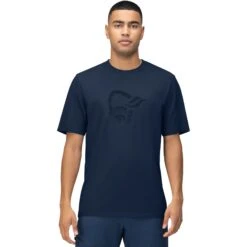 Norrona /29 Cotton Material Viking T-Shirt Heren - Indigo Night