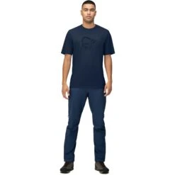 Norrona /29 Cotton Material Viking T-Shirt Heren - Indigo Night -Norrona norrona 29 cotton material viking t shirt men indigo night 4 1519281