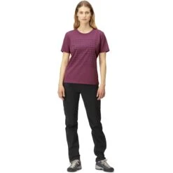 Norrona /29 Cotton Matrix T-Shirt Dames - Violet Quartz -Norrona norrona 29 cotton matrix t shirt women violet quartz model 1 1400208