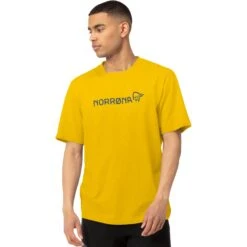 Norrona /29 Cotton Norrøna Viking T-Shirt Heren - Sulphur