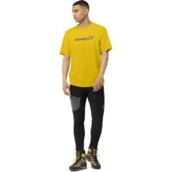 Norrona /29 Cotton Norrøna Viking T-Shirt Heren - Sulphur -Norrona norrona 29 cotton norrona viking t shirt men sulphur model 1 1400214
