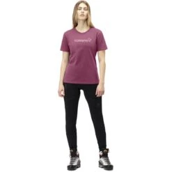 Norrona /29 Cotton Norrøna Viking T-Shirt Dames - Violet Quartz -Norrona norrona 29 cotton norrona viking t shirt women violet quartz model 1 1400210