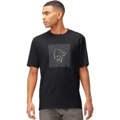 Norrona /29 Cotton Shutter Viking T-Shirt Heren - Caviar