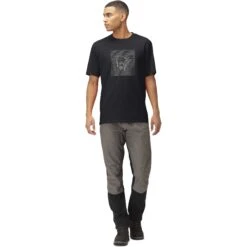 Norrona /29 Cotton Shutter Viking T-Shirt Heren - Caviar -Norrona norrona 29 cotton shutter viking t shirt men caviar 3 1259279