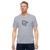 Norrona /29 Cotton Viking T-Shirt Heren - Grey Melange/Caviar