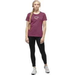 Norrona /29 Cotton Viking T-Shirt Dames - Violet Quartz -Norrona norrona 29 cotton viking t shirt women violet quartz model 1 1400222