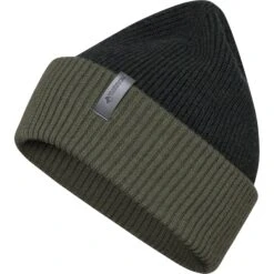 Norrona /29 Heavy MerinoUll Contrast Beanie - Olive Night Melange