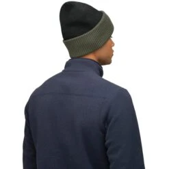Norrona /29 Heavy MerinoUll Contrast Beanie - Olive Night Melange -Norrona norrona 29 heavy merinoull contrast beanie olive night melange 3 1519316