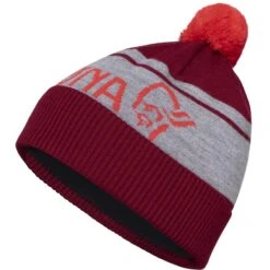 Norrona /29 Heavy MerinoUll Logo Beanie - Rhubarb Melange