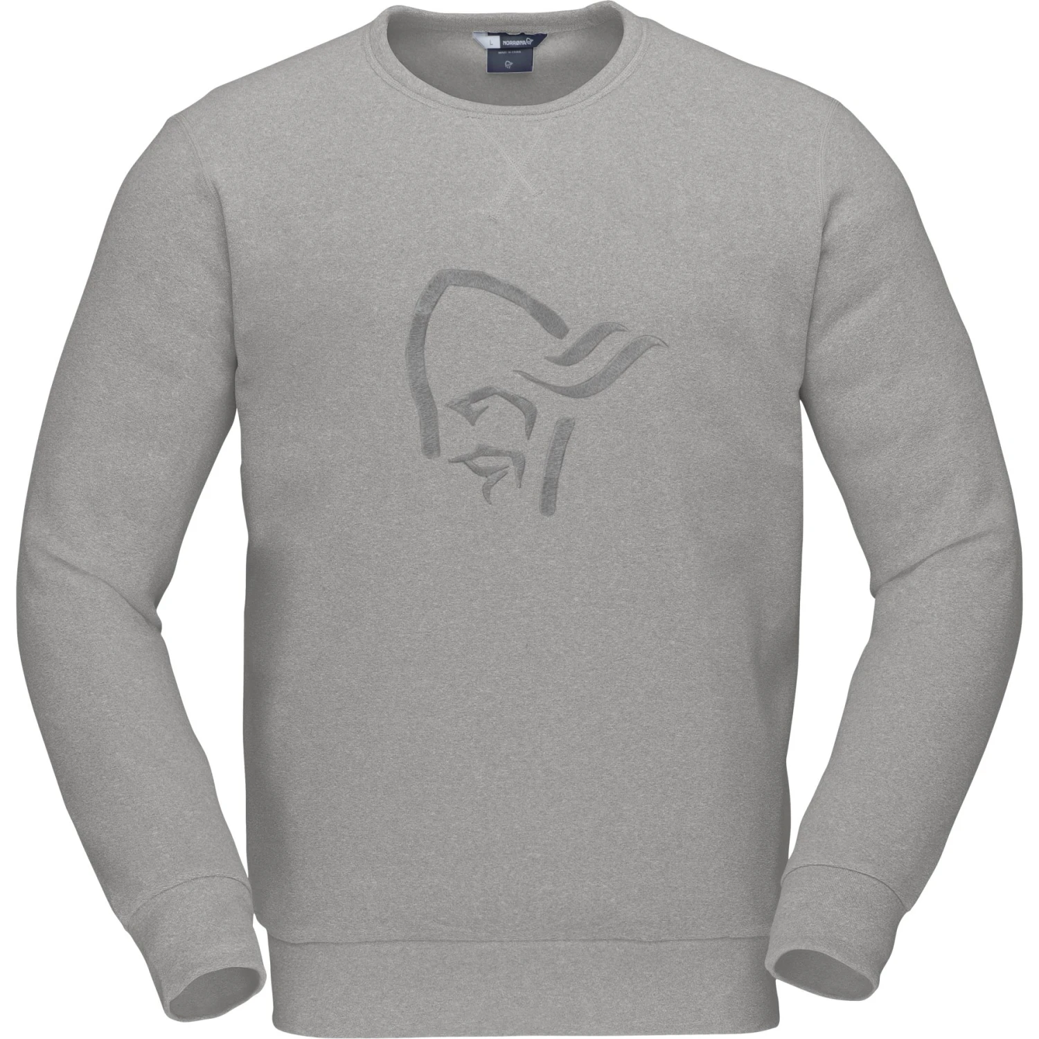 Norrona Crew Neck Sweatshirt Unisex - Drizzle Melange 2 Norrona Crew Neck Sweatshirt Unisex - Drizzle Melange - Afbeelding 2