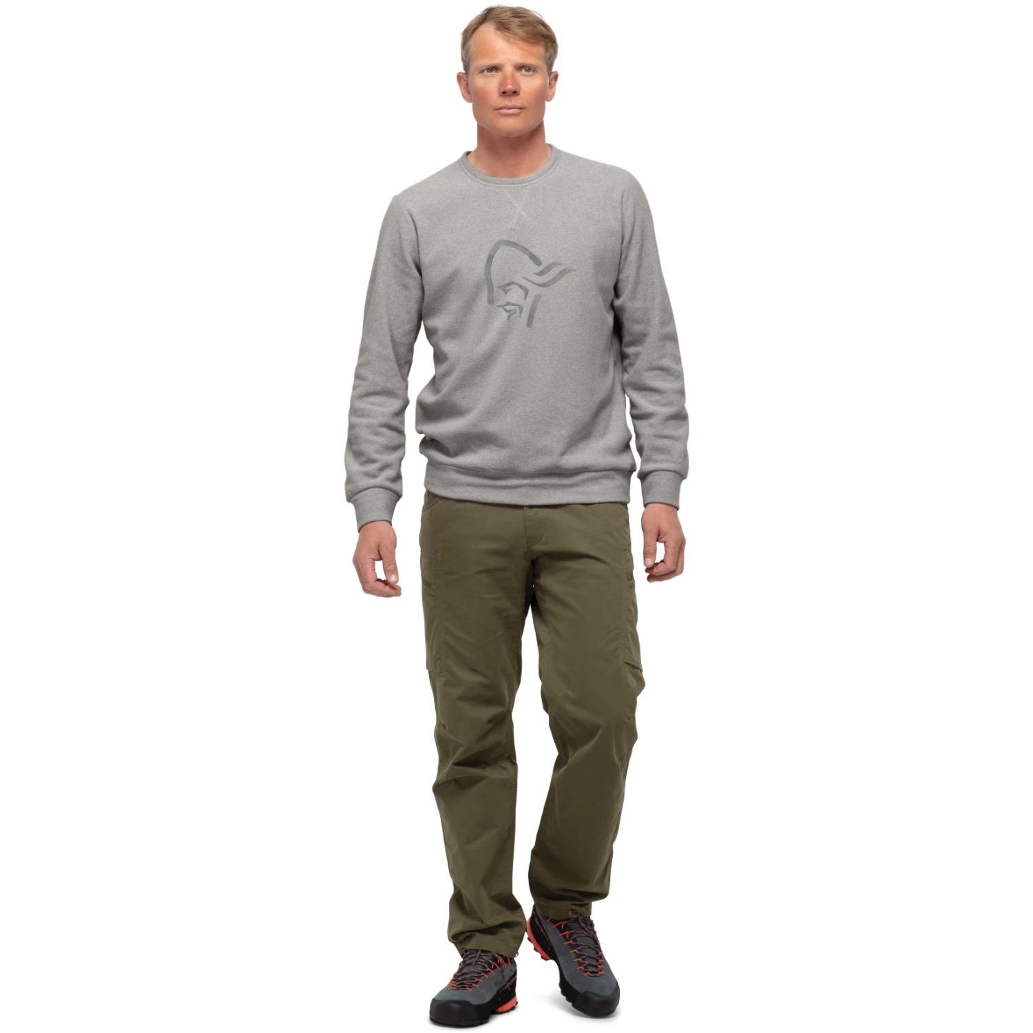 Norrona Crew Neck Sweatshirt Unisex - Drizzle Melange 4 Norrona Crew Neck Sweatshirt Unisex - Drizzle Melange - Afbeelding 4