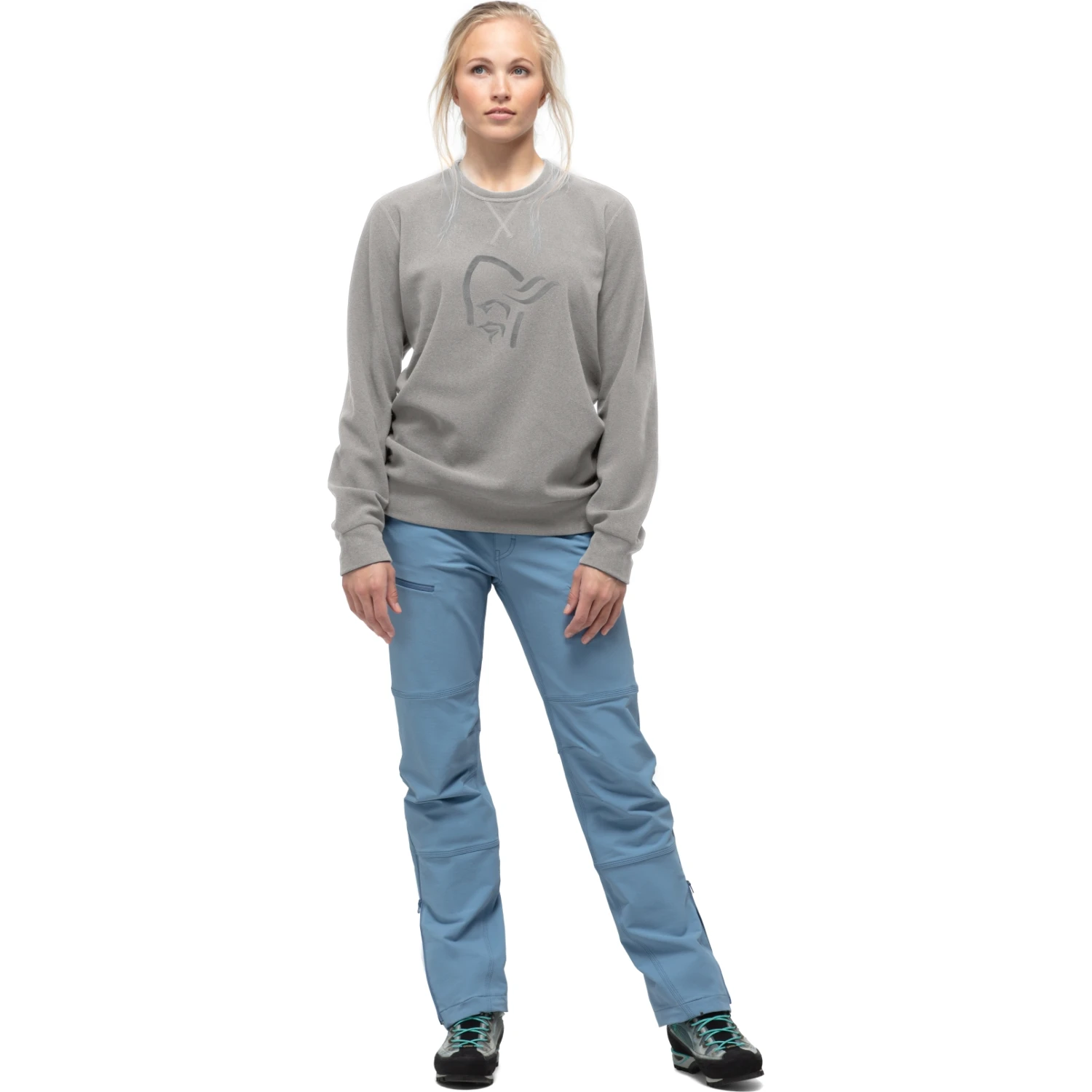 Norrona Crew Neck Sweatshirt Unisex - Drizzle Melange 6 Norrona Crew Neck Sweatshirt Unisex - Drizzle Melange - Afbeelding 6