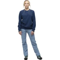 Norrona Crew Neck Sweatshirt Unisex - Indigo Night -Norrona norrona crew neck unisex longsleeve indigo night 4 1024877