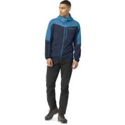 Norrona Falketind Aero60 Hood Jas Heren - Hawaiian Surf/Indigo Night -Norrona norrona falketind aero60 hood men hawaiian surf indigo night 1 1460577