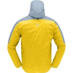 Norrona Falketind Aero60 Hood Jas Heren - Sulphur/Blue Fog -Norrona norrona falketind aero60 hood men sulphur blue fog 2 1341344