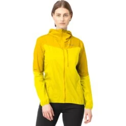 Norrona Falketind Aero60 Hood Jas Dames - Sulphur/Blazing Yellow