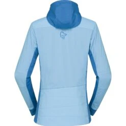 Norrona Falketind Alpha90 Insulated Zip Hood Jas Dames - Aquarius/Mykonos Blue -Norrona norrona falketind alpha90 insulated zip hood jacket women aquarius mykonos blue 3 1517562