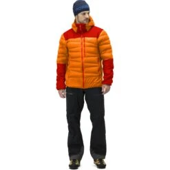 Norrona Falketind Down750 Hood Donsjas Heren - Orange Popsicle/Arednalin -Norrona norrona falketind down750 hood jacket men orange popsicle arednalin 3 1025068