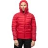 Norrona Falketind Down750 Hood Donsjas Dames - True Red
