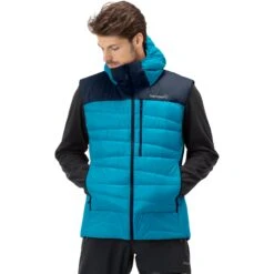 Norrona Falketind Down750 Donzen Bodywarmer Heren - Hawaiian Surf/Indigo Night