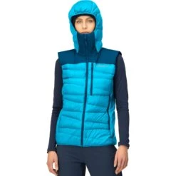 Norrona Falketind Down750 Donzen Bodywarmer Dames - Aquarius/Mykonos Blue