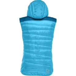 Norrona Falketind Down750 Donzen Bodywarmer Dames - Aquarius/Mykonos Blue -Norrona norrona falketind down750 vest women aquarius mykonos blue 3 1517587