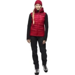 Norrona Falketind Down750 Donzen Bodywarmer Dames - True Red -Norrona norrona falketind down750 vest women true red 2 1460703