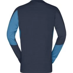 Norrona Falketind Equaliser Merino Round Neck Shirt Met Lange Mouwen Heren - Hawaiian Surf/Indigo Night -Norrona norrona falketind equaliser merino round neck men hawaiian surf indigo night 2 1123636