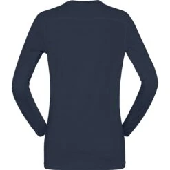 Norrona Falketind Equaliser Merino Round Neck Shirt Met Lange Mouwen Dames - Indigo Night -Norrona norrona falketind equaliser merino round neck women indigo night 2 1123879
