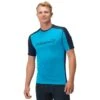 Norrona Falketind Equaliser Merino T-Shirt Heren - Hawaiian Surf/Indigo Night