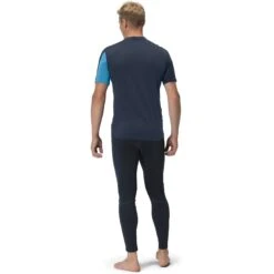 Norrona Falketind Equaliser Merino T-Shirt Heren - Hawaiian Surf/Indigo Night -Norrona norrona falketind equaliser merino t shirt men hawaiian surf indigo night 3 1460900