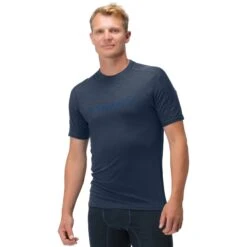 Norrona Falketind Equaliser Merino T-Shirt Heren - Indigo Night