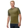 Norrona Falketind Equaliser Merino T-Shirt Heren - Olive Drab/Olive Night
