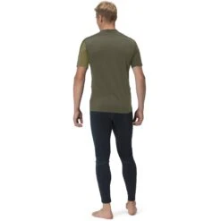 Norrona Falketind Equaliser Merino T-Shirt Heren - Olive Drab/Olive Night -Norrona norrona falketind equaliser merino t shirt men olive drab olive night model 2 1399446