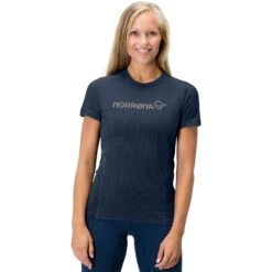 Norrona Falketind Equaliser Merino T-Shirt Dames - Indigo Night