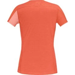 Norrona Falketind Equaliser Merino T-Shirt Dames - Peach Amber/Orange Alert -Norrona norrona falketind equaliser merino t shirt women peach amber orange alert 2 1253641