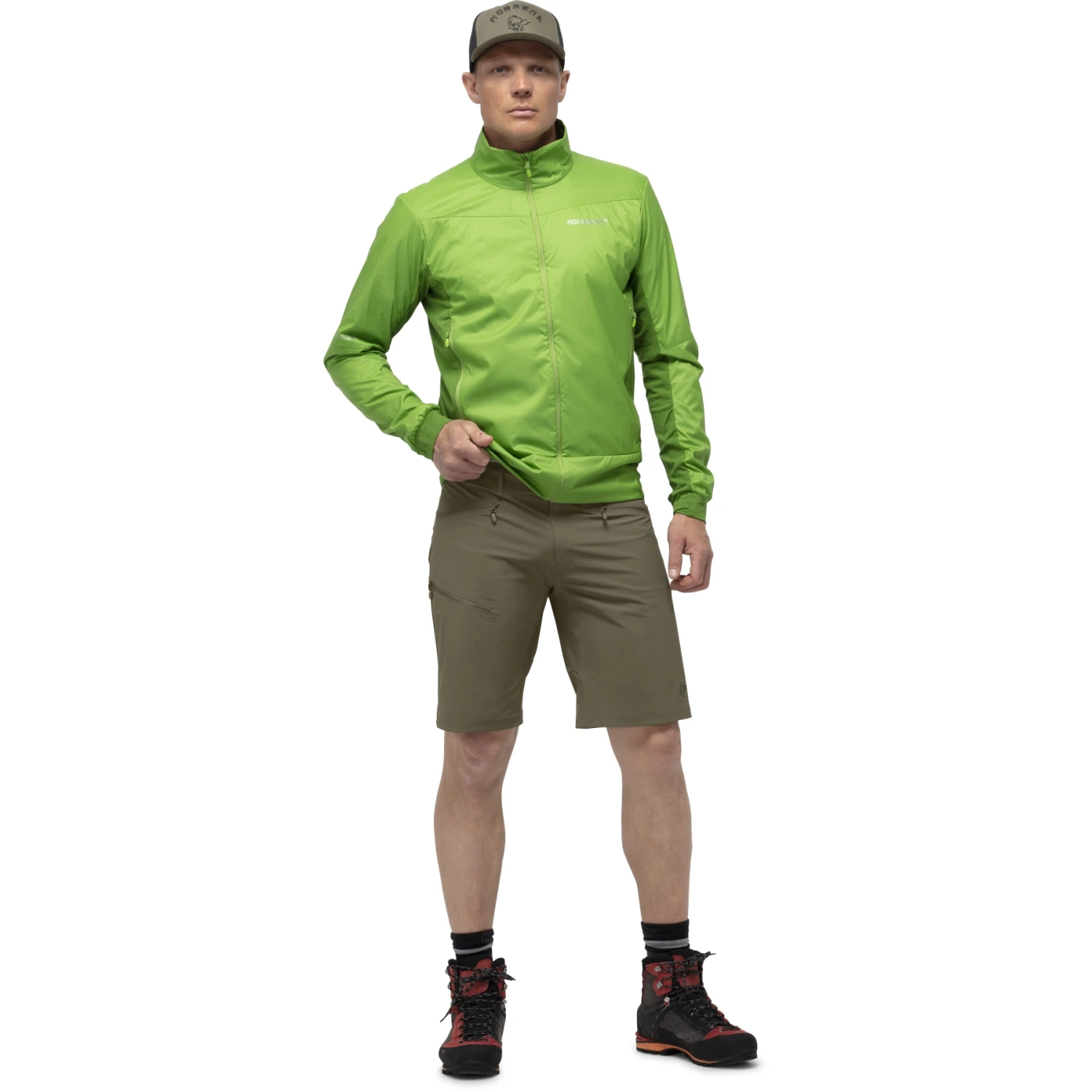 Norrona Falketind Flex1 Short Heren - Olive Night 4 Norrona Falketind Flex1 Short Heren - Olive Night - Afbeelding 4