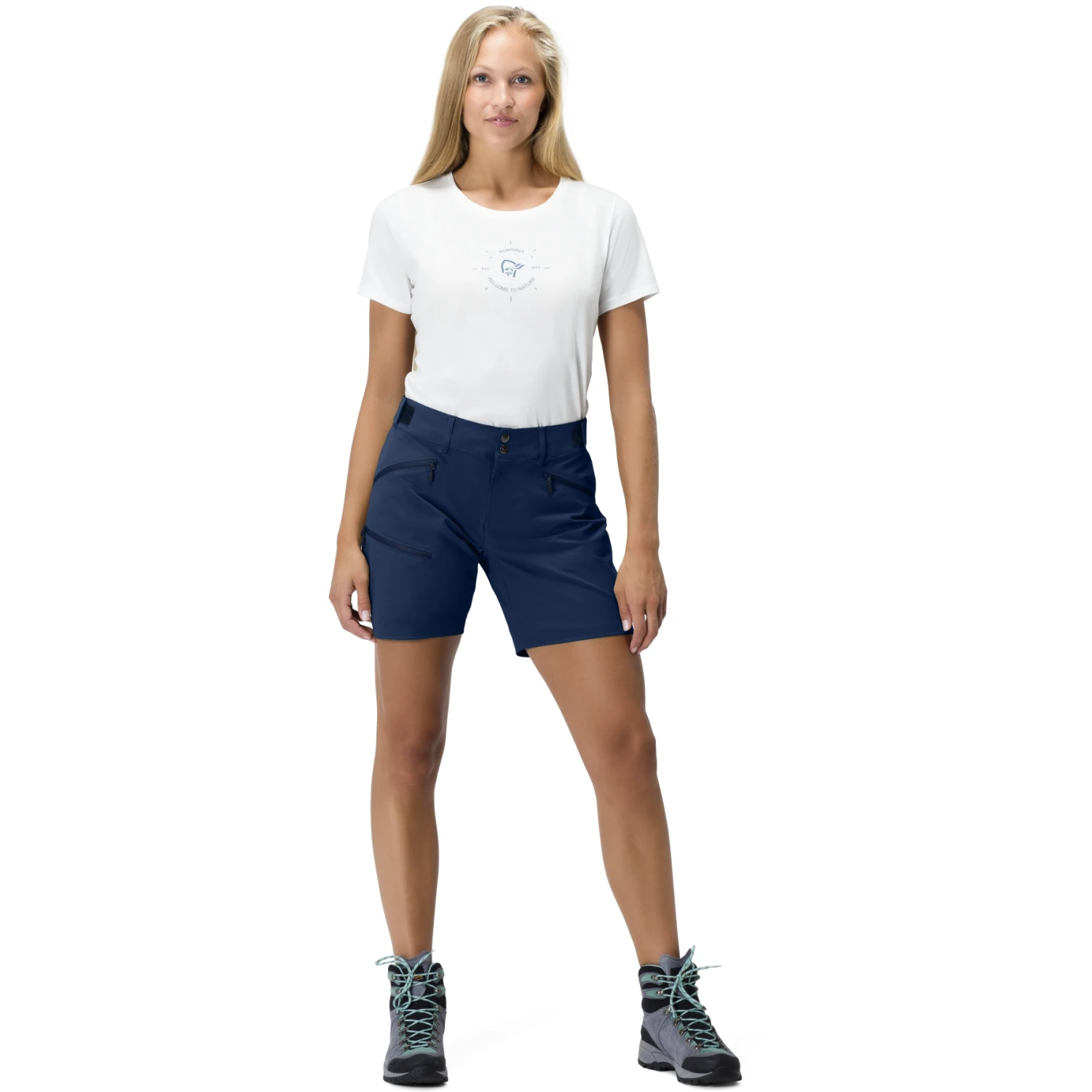 Norrona Falketind Flex1 Short Dames - Indigo Night 3 Norrona Falketind Flex1 Short Dames - Indigo Night - Afbeelding 3