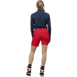 Norrona Falketind Flex1 Short Dames - True Red -Norrona norrona falketind flex1 shorts women true red model 2 1399456