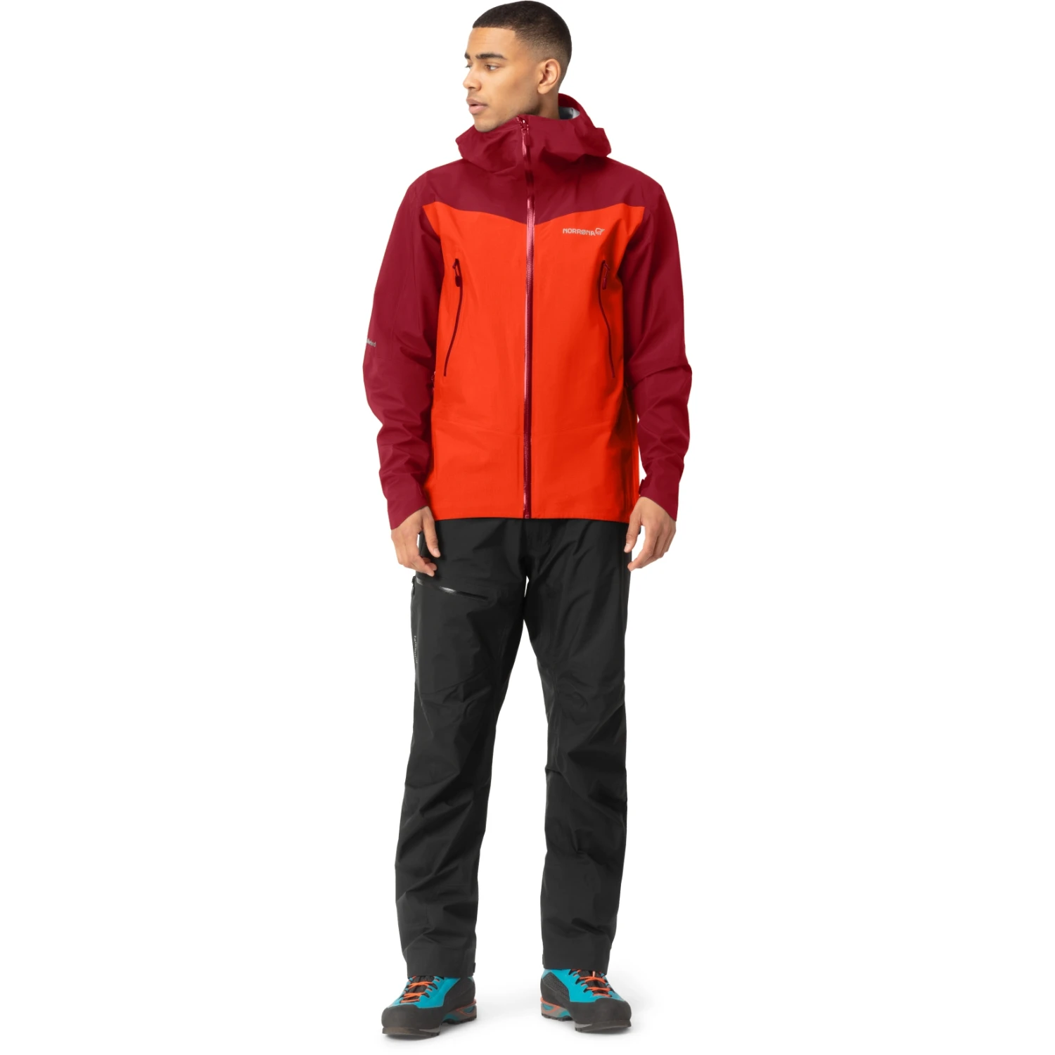 Norrona Falketind Gore-Tex Jas Heren - Arednalin/Rhubarb 4 Norrona Falketind Gore-Tex Jas Heren - Arednalin/Rhubarb - Afbeelding 4
