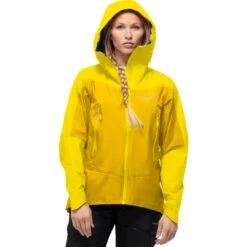 Norrona Falketind Gore-Tex Jas Dames - Blazing Yellow/Sulphur