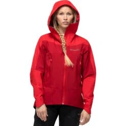 Norrona Falketind Gore-Tex Jas Dames - Jester Red/True Red