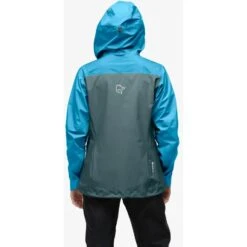 Norrona Falketind Gore-Tex Jas Dames - Aquarius/North Atlantic -Norrona norrona falketind gore tex jacket women model 2 1150947