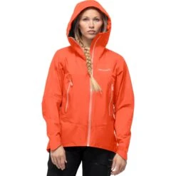 Norrona Falketind Gore-Tex Jas Dames - Orange Alert