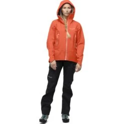 Norrona Falketind Gore-Tex Jas Dames - Orange Alert -Norrona norrona falketind gore tex jacket women orange alert 3 1253726