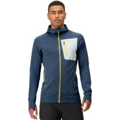 Norrona Falketind Power Grid Hood Jas Heren - Vintage Indigo