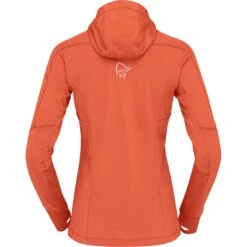 Norrona Falketind Power Grid Hood Jas Dames - Orange Alert -Norrona norrona falketind power grid hood women orange alert 2 1341891