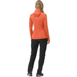 Norrona Falketind Power Grid Hood Jas Dames - Orange Alert -Norrona norrona falketind power grid hood women orange alert model 2 1399538
